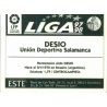 Desio Salamanca Ediciones Este 1997-98