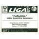 Catanha Salamanca Baja Ediciones Este 1997-98