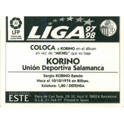 Korino Salamanca Coloca Ediciones Este 1997-98