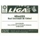 Bernd Krauss Real Sociedad Ediciones Este 1997-98