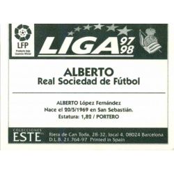 Alberto Real Sociedad Ediciones Este 1997-98