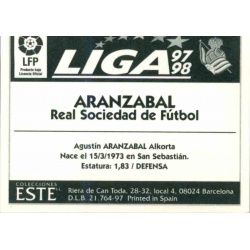 Aranzábal Real Sociedad Ediciones Este 1997-98