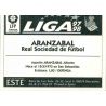 Aranzábal Real Sociedad Ediciones Este 1997-98
