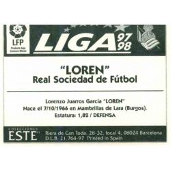 Loren Real Sociedad Ediciones Este 1997-98