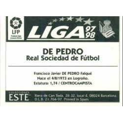 De Pedro Real Sociedad Ediciones Este 1997-98