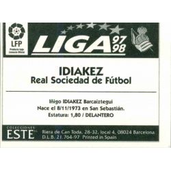 Idiakez Real Sociedad Ediciones Este 1997-98