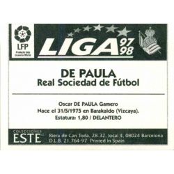 De Paula Real Sociedad Ediciones Este 1997-98