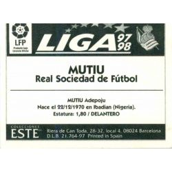 Mutiu Real Sociedad Ediciones Este 1997-98