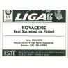 Kovacevic Real Sociedad Ediciones Este 1997-98
