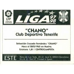 Chano Tenerife Ediciones Este 1997-98