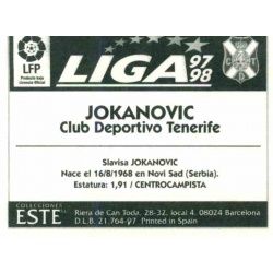 Jokanovic Tenerife Ediciones Este 1997-98