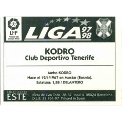 Kodro Tenerife Ediciones Este 1997-98