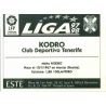 Kodro Tenerife Ediciones Este 1997-98