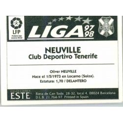 Neuville Tenerife Ediciones Este 1997-98