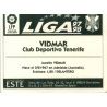 Vidmar Tenerife Ediciones Este 1997-98