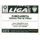 Zubizarreta Valencia Ediciones Este 1997-98