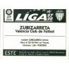Zubizarreta Valencia Ediciones Este 1997-98