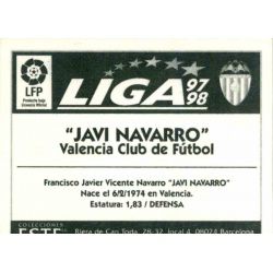 Javi Navarro Valencia Ediciones Este 1997-98