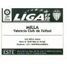 Milla Valencia Ediciones Este 1997-98
