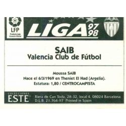 Saib Valencia Ediciones Este 1997-98