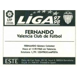 Fernando Valencia Ediciones Este 1997-98