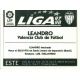 Leandro Valencia Ediciones Este 1997-98