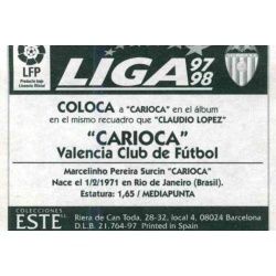 Carioca Valencia Coloca Ediciones Este 1997-98