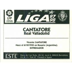 Vicente Cantatore Valladolid Ediciones Este 1997-98