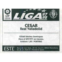 César Valladolid Ediciones Este 1997-98