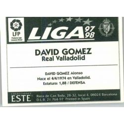 D. Gómez Valladolid Ediciones Este 1997-98