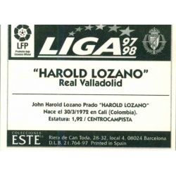 Harold Lozano Valladolid Ediciones Este 1997-98