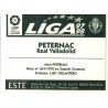 Peternac Valladolid Ediciones Este 1997-98