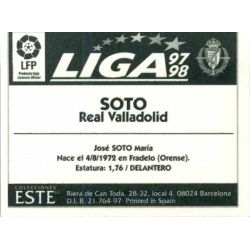 Soto Valladolid Ediciones Este 1997-98