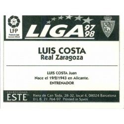 Luis Costa Zaragoza Ediciones Este 1997-98