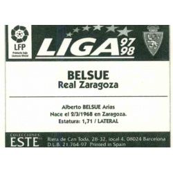 Belsue Zaragoza Ediciones Este 1997-98
