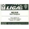Belsue Zaragoza Ediciones Este 1997-98