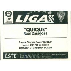 Quique Zaragoza Ediciones Este 1997-98