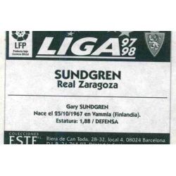 Sundgren Zaragoza Ediciones Este 1997-98