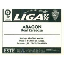 Aragón Zaragoza Ediciones Este 1997-98