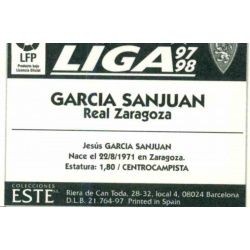 García Sanjuán Zaragoza Ediciones Este 1997-98