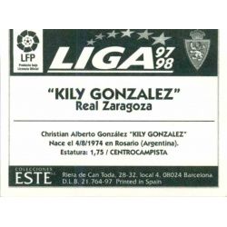 Kily González Zaragoza Ediciones Este 1997-98