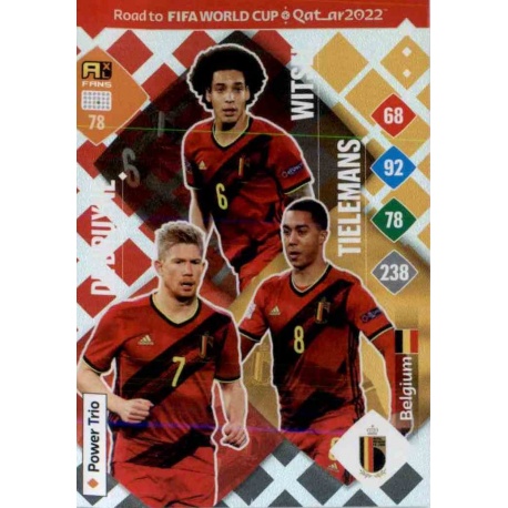 De Bruyne / Tielemans / Witsel Power Trio Belgium 78