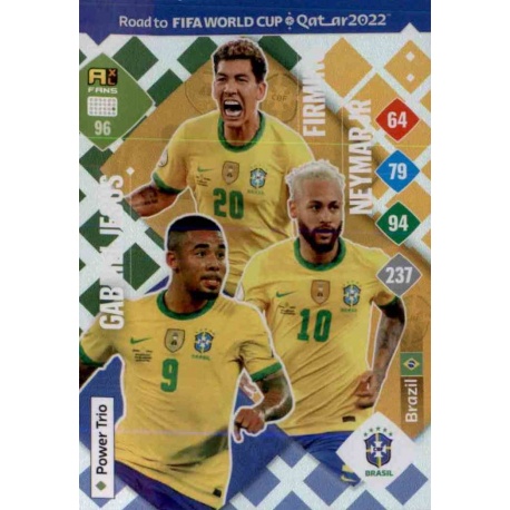 Gabriel Jesus / Firmino / Neymar Jr Power Trio Brazil 96