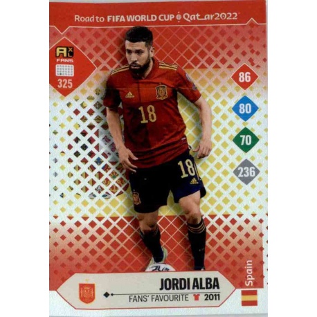 Jordi Alba Fans' Favourite Spain 325