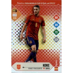 Koke Fans' Favourite Spain 326