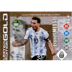 Lionel Messi Limited Edition Gold Argentina