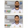 Venta Cromo de Karim Benzema y Eden Hazard Fifa 365 Stickers 2022
