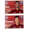 Venta Cromo de Serge Gnabry y Robert Lewandowski Panini Fifa 365 Stickers 2022
