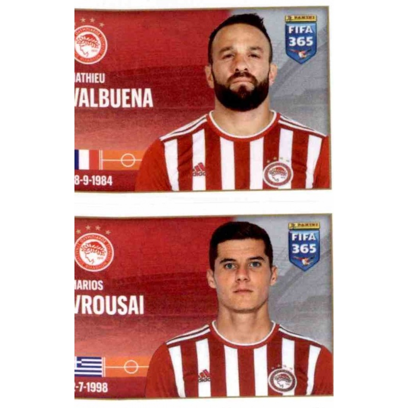 Buy Sticker Mathieu Valbuena Marios Vrousai Fifa 365 Stickers 2022