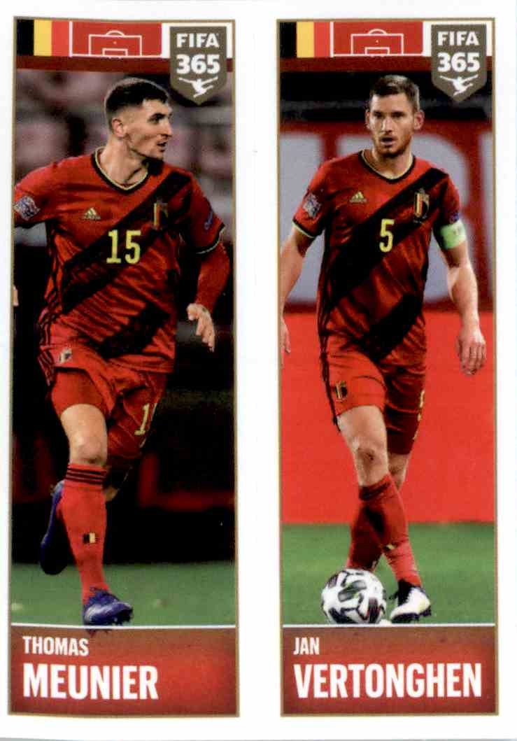 Panini FIFA 365 2022 Sticker Nr 352 Thomas Meunier Jan Vertonghen 